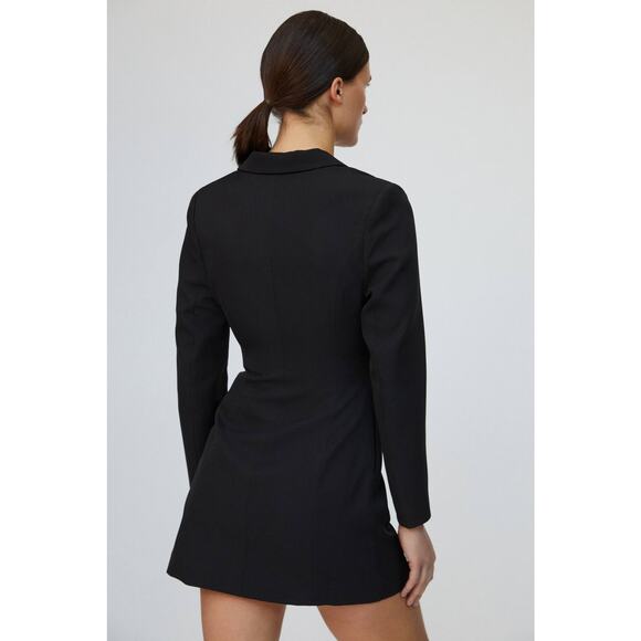 New Anthropologie x Mare Mare Button Blazer Mini Dress $190 MEDIUM Black - Picture 2 of 6